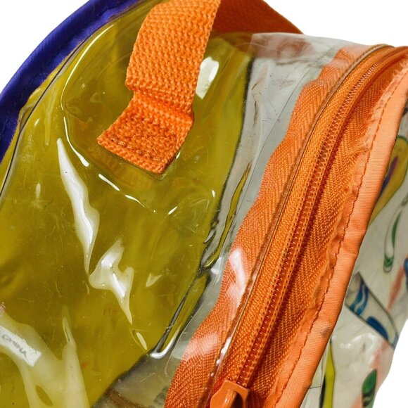 Crayola Clear Small Backpack And Unused 64 Crayon Box With Retired And Tarnished - Picture 14 of 14